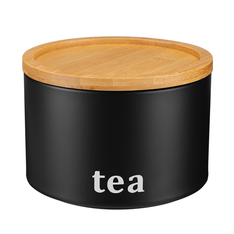 Pojemnik metalowy SILVANO CZARNY 29695 tea