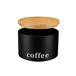 Pojemnik metalowy SILVANO CZARNY 29695 coffee