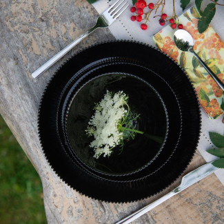 Talerz płytki AURORA BLACK 26,5cm 37567