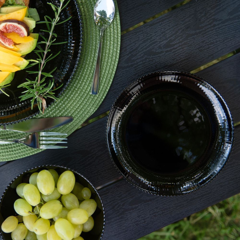 Talerz deserowy AURORA BLACK 19cm 37550