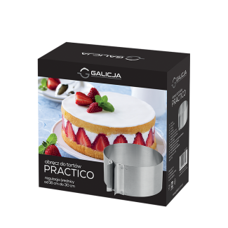 Obręcz do tortów regulowana PRACTICO 16-30cm 26220 