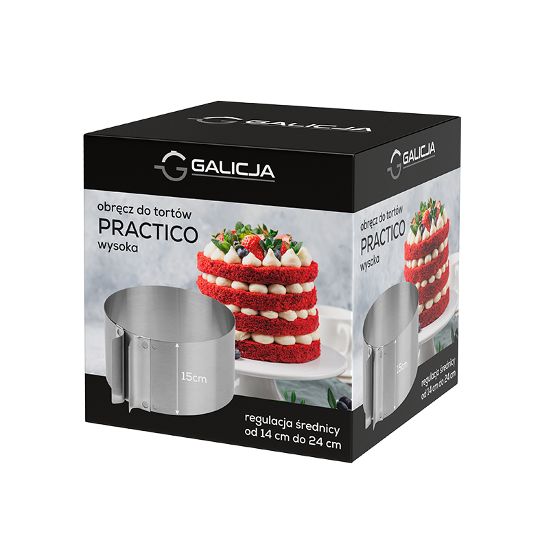 Obręcz do tortów wysoka PRACTICO 04279 