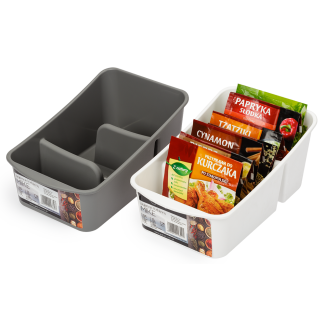 Pojemnik organizer na przyprawy MIKE 22329 biały