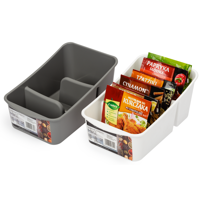 Pojemnik organizer na przyprawy MIKE 22329 biały