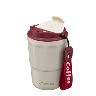 Kubek termiczny COFFEE 350ml 23058 krem