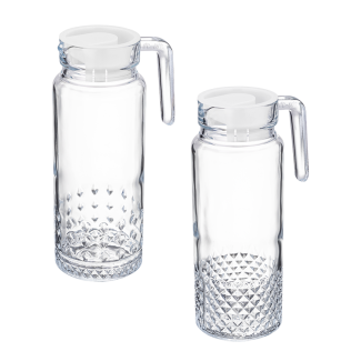 Dzbanek z pokrywą JACOB 1l 33194 (tacka 12 sztuk) mix