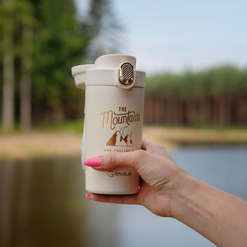 Kubek termiczny MOUNTAINS 350ml 23089 krem