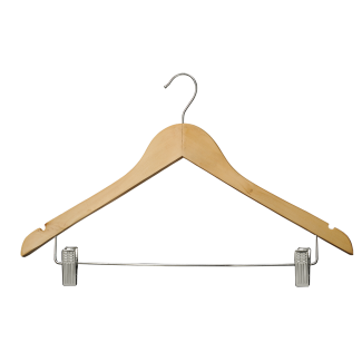 Wieszak drewniany z klipsami PABLO 9565