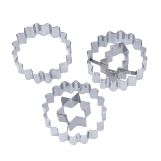 Wykrawaczki do ciastek z dziurką BN 3 sztuki 19693