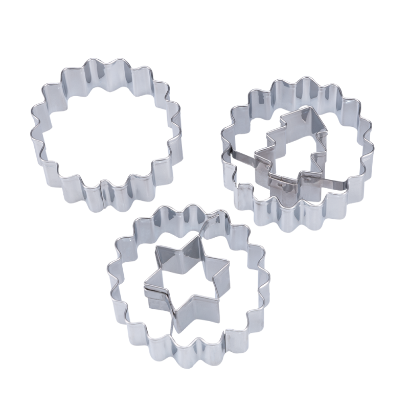 Wykrawaczki do ciastek z dziurką BN 3 sztuki 19693