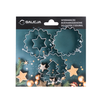 Wykrawaczki do ciastek z dziurką BN 3 sztuki 19693