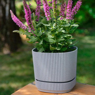 Doniczka PERA 4 21cm 09335 szary