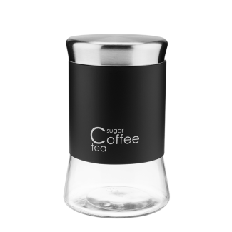 Pojemnik szklany GRENO 1000ml 24732 czarny