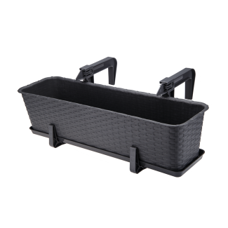 Podstawka prostokątna RATTAN 60cm 21911 grafit