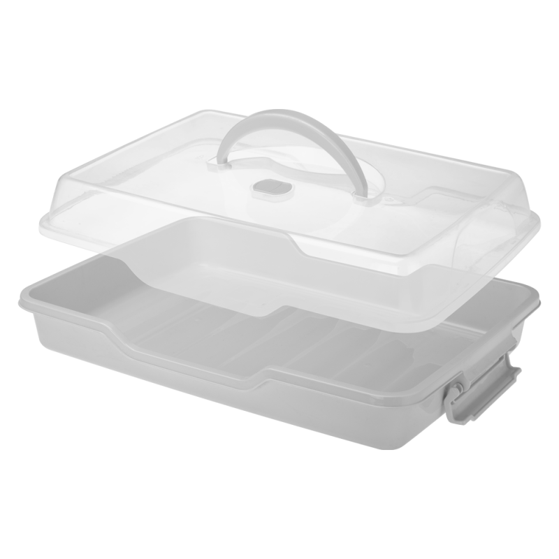 Pojemnik na ciasto COOKIE 43,5x29,5cm 06501 szary