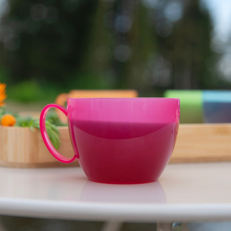 Kubek z pokrywką COLORS 550ml 16142