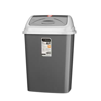 Kosz uchylny ALFI 7,5l 24210 szary 