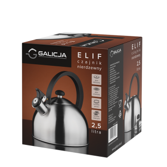 Czajnik nierdzewny ELIF 2,5l 27049