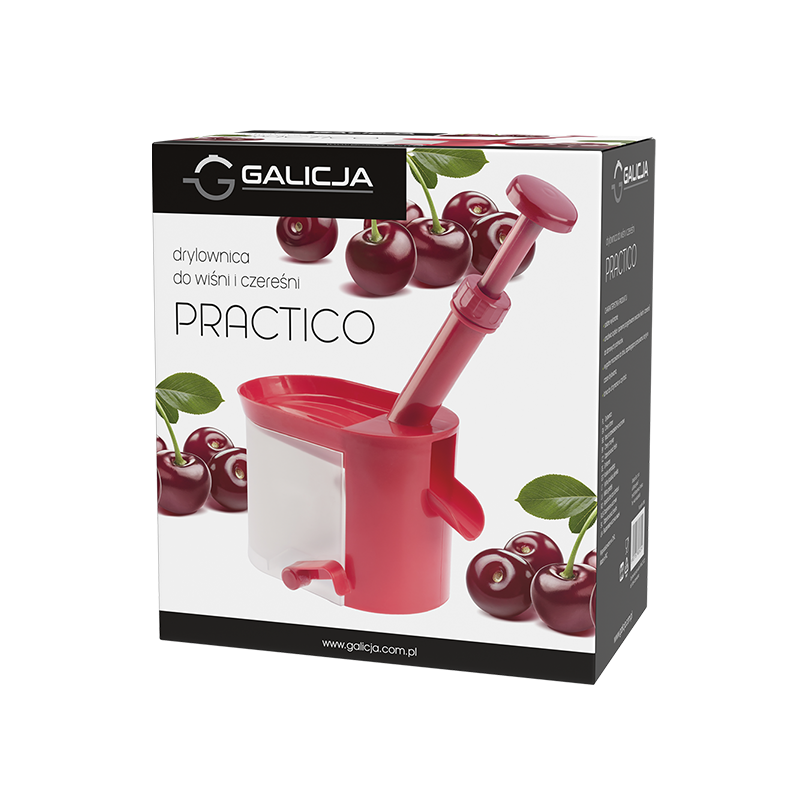 Drylownica do wiśni PRACTICO 1064 czerwony