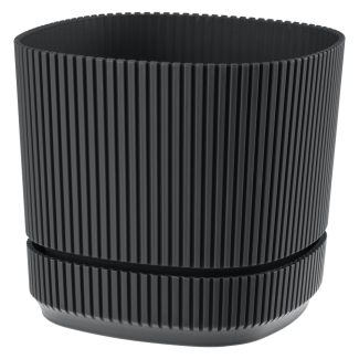 Doniczka PERA 3 17cm 09328 antracyt