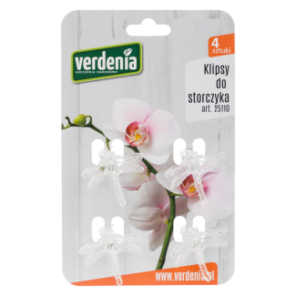 Klipsy do storczyka 4 sztuki 25110 transparent