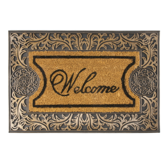 Wycieraczka gumowo kokosowa LUCAS 60x40cm 6548 wzór 2