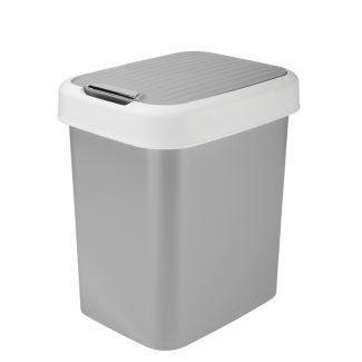 Kosz uchylny VALOR 12l 17415 szary jasny