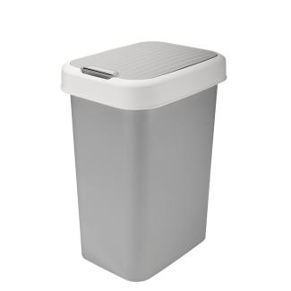 Kosz uchylny VALOR 25l 17439 szary jasny
