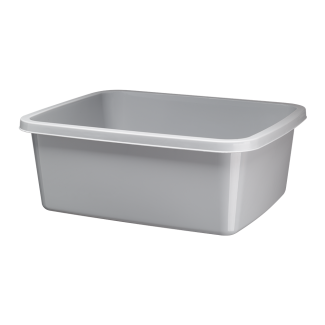 Miska prostokątna KASIA 12l/37,6x30,6cm 29566 szary