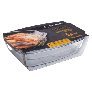 Naczynie żaroodporne prostokątne z pokrywą TERMICA 5,4l 20040