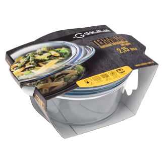 Naczynie żaroodporne okrągłe z pokrywą TERMICA 2,15l 03388