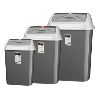 Kosz uchylny ALFI 16l 24211 szary 