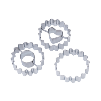 Wykrawaczki do ciastek z dziurką PRACTICO 3 sztuki 19686