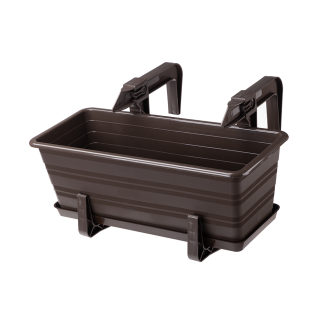 Doniczka balkonowa DRACO 40cm 29275 brąz