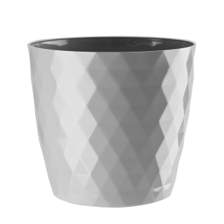 Doniczka CRISTAL 18cm szary