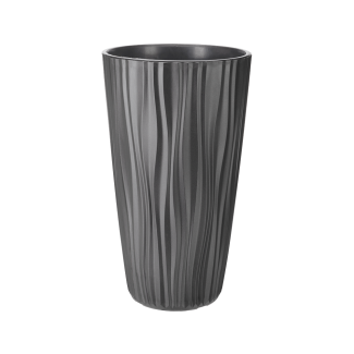 Doniczka wysoka SAHARA 28x50cm 07720 szary