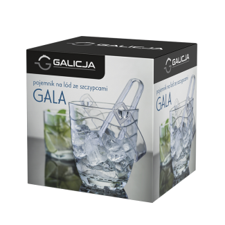 Pojemnik na lód ze szczypcami GALA 04484