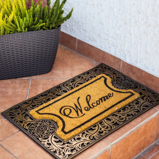 Wycieraczka gumowo kokosowa LUCAS 60x40cm 6548 wzór 1