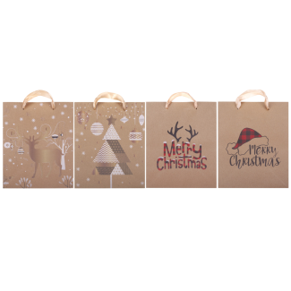 Torebka prezentowa świąteczna CRAFT 180x220x100mm 10379