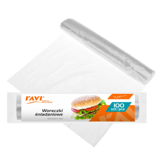 Woreczki śniadaniowe 18x28cm 100 szt.  10227