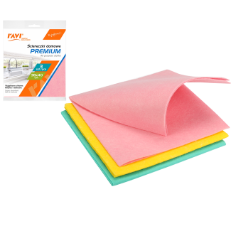 Ściereczki domowe PREMIUM 38x40cm 3szt. extra grube 00401