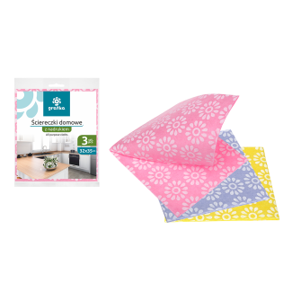  GRATKA Ściereczki domowe z nadrukiem 32x35cm 3 szt. 10464