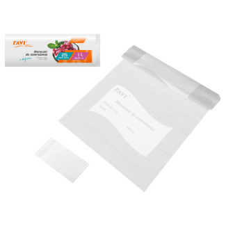 Woreczki do zamrażania z klipsami 1L 18x25cm, 25 szt.  00206