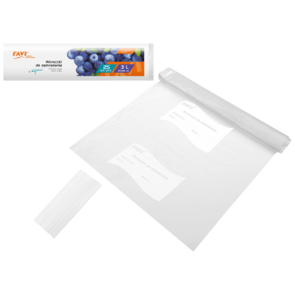 Woreczki do zamrażania z klipsami 3L 27x30cm, 25 szt.  00208