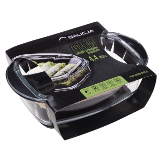 Naczynie żaroodporne prostokątne z pokrywą TERMICA 4,4l 20057