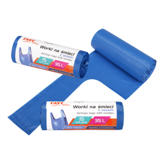 Worki na śmieci z uszami 35l/15 szt. 10711