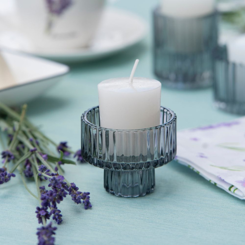 Świecznik szklany TEALIGHT GRAY 5cm 81422