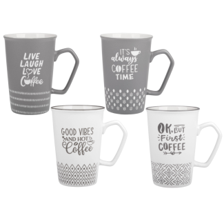 Kubek CAFFE LATTE 400 ml z porcelany New Bone 81440