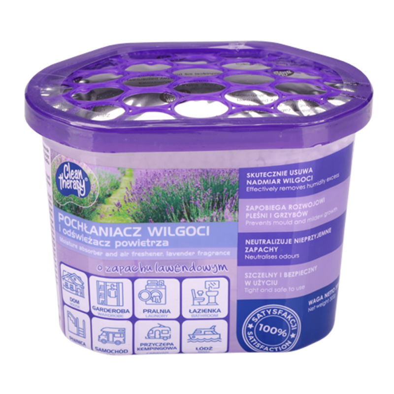 CT Pochłaniacz wilgoci lawendowy 300g 01984