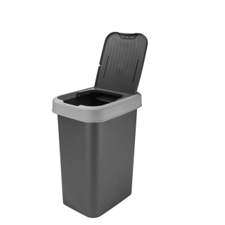 Kosz uchylny VALOR 25l 17439 szary ciemny